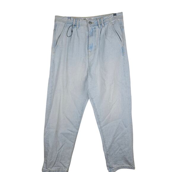 Zara Light Wash Denim Jeans Size 30 - Picture 1 of 8
